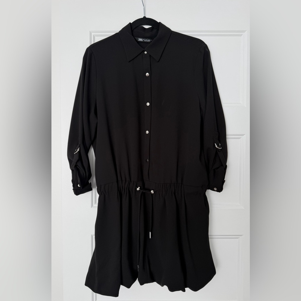 Zara | Long Sleeve Balloon Hem Dress